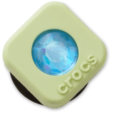 Crocs - Green PVC Square SMT Gem Jibbitz™ charms for Women|Men|Jibbitz™ Charms