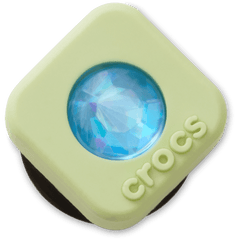 Crocs - Green PVC Square SMT Gem Jibbitz™ charms for Women|Men|Jibbitz™ Charms