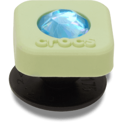 Crocs - Green PVC Square SMT Gem Jibbitz™ charms for Women|Men|Jibbitz™ Charms