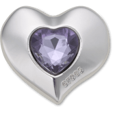 Crocs - SilverandPurple SMT Gem Heart Jibbitz™ charms for Women|Men|Jibbitz™ Charms