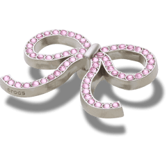 Crocs - Pink Glittery Bow Jibbitz™ charms for Women|Men|Jibbitz™ Charms