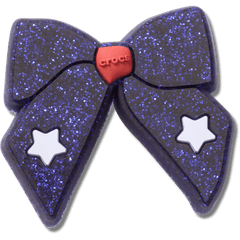 Crocs - Glittery Blue Bow Jibbitz™ charms for Women|Men|Jibbitz™ Charms