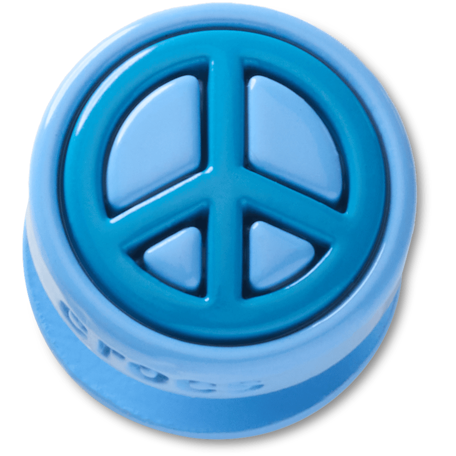 Crocs - Blue Peace Sign Icon Jibbitz™ charms for Women|Men|Jibbitz™ Charms