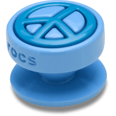 Crocs - Blue Peace Sign Icon Jibbitz™ charms for Women|Men|Jibbitz™ Charms