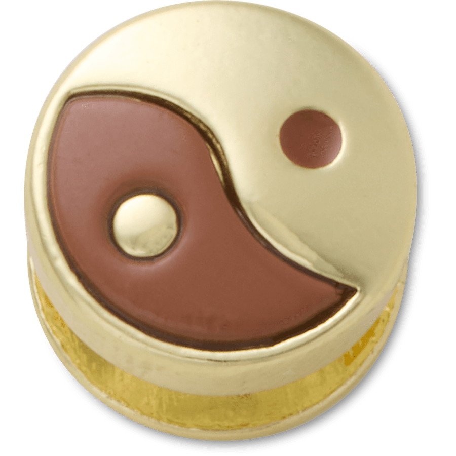 Crocs - Brown Yin Yang Icon Jibbitz™ charms for Women|Men|Jibbitz™ Charms