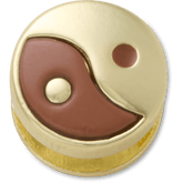 Crocs - Brown Yin Yang Icon Jibbitz™ charms for Women|Men|Jibbitz™ Charms