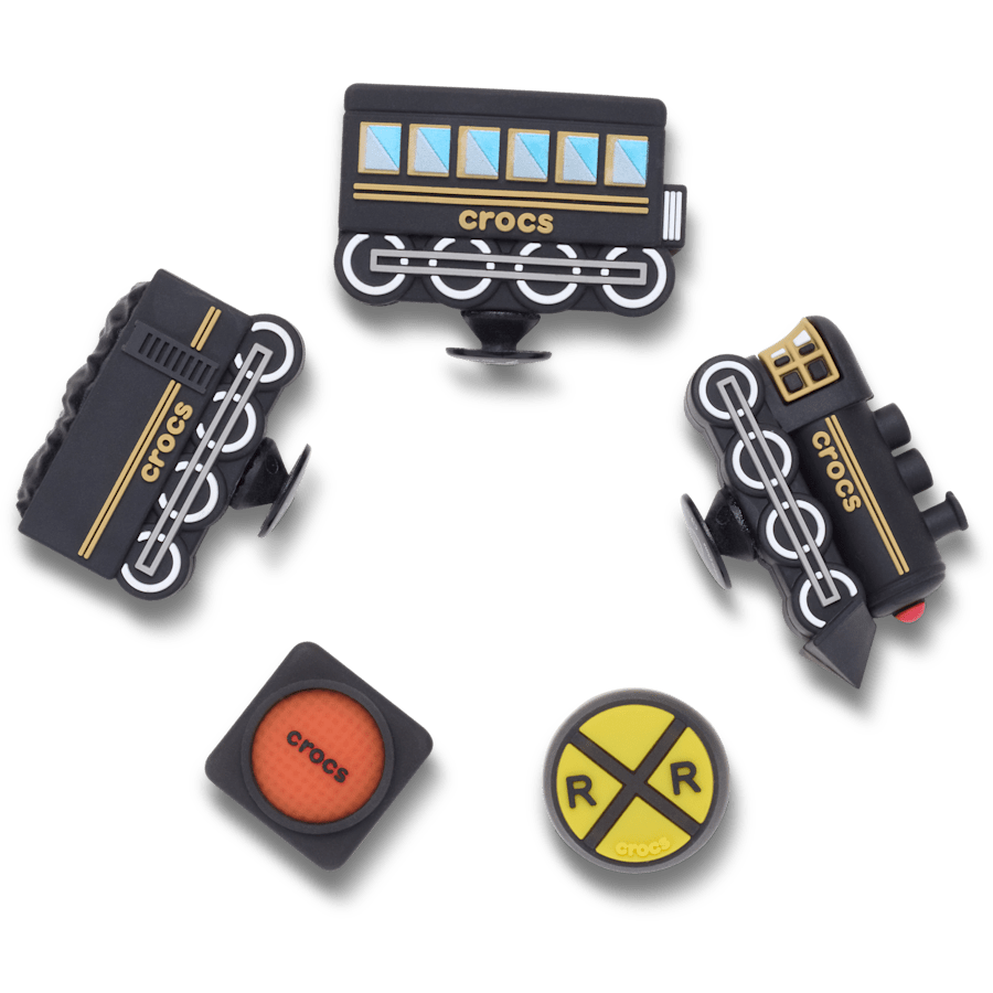 Crocs - 3D Train 5 Pack Jibbitz™ charms for Women|Men|Jibbitz™ Charms