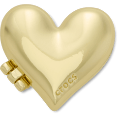 Crocs - Gold Bubble Locket Heart Jibbitz™ charms for Women|Men|Jibbitz™ Charms