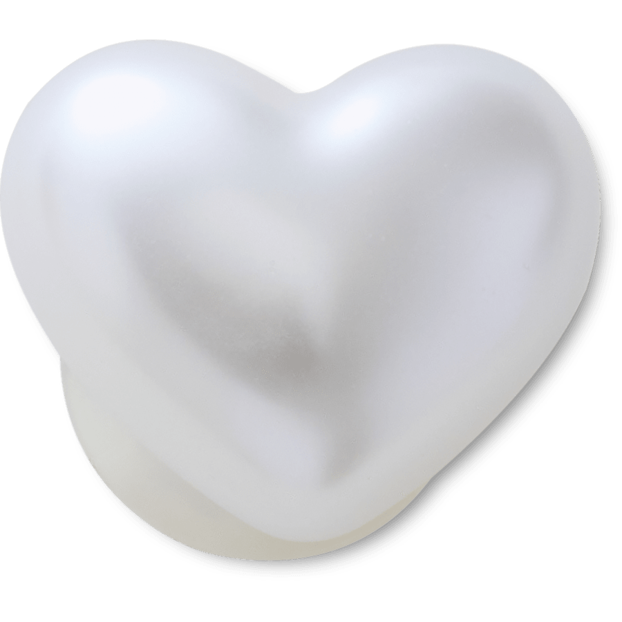 Crocs - Pearl Heart Jibbitz™ charms for Women|Men|Jibbitz™ Charms