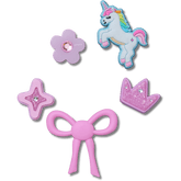 Crocs - Sweet Pink Girls 5 Pack Jibbitz™ charms for Women|Men|Kids|Jibbitz™ Charms