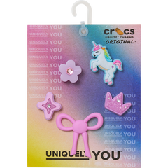 Crocs - Sweet Pink Girls 5 Pack Jibbitz™ charms for Women|Men|Kids|Jibbitz™ Charms