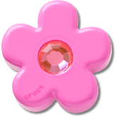 Crocs - Bright Pink Flower With Gem Jibbitz™ charms for Women|Men
