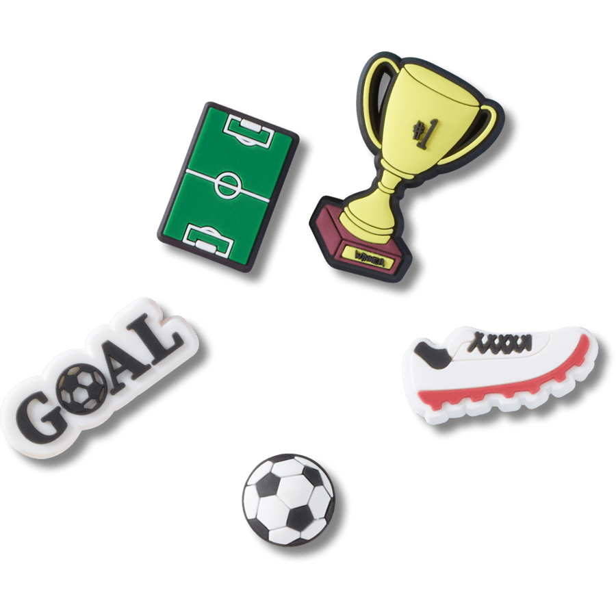 Crocs - Soccer Star 5 Pack Jibbitz™ charms for Women|Men|Jibbitz™ Charms