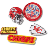 Crocs - NFL Kansas City Chiefs 5 Pack Jibbitz Shoe Charm for Women|Men|Jibbitz™ Charms