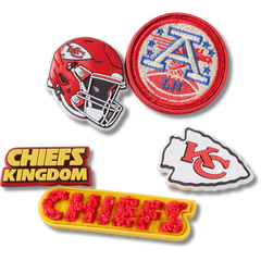 Crocs - NFL Kansas City Chiefs 5 Pack Jibbitz Shoe Charm for Women|Men|Jibbitz™ Charms