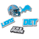 Crocs - NFL Detroit Lions 5 Pack Jibbitz Shoe Charm for Women|Men|Jibbitz™ Charms