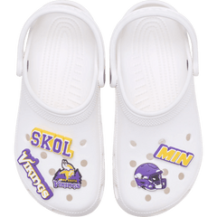 Crocs - NFL Minnesota Vikings 5 Pack Jibbitz Shoe Charm for Women|Men|Jibbitz™ Charms