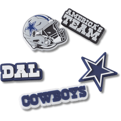 Crocs - NFL Dallas Cowboys 5 Pack Jibbitz Shoe Charm for Women|Men|Jibbitz™ Charms