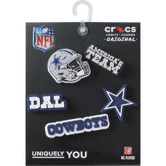 Crocs - NFL Dallas Cowboys 5 Pack Jibbitz Shoe Charm for Women|Men|Jibbitz™ Charms