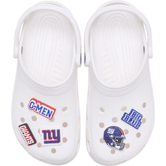 Crocs - NFL New York Giants 5 Pack Jibbitz Shoe Charm for Women|Men|Jibbitz™ Charms
