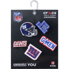 Crocs - NFL New York Giants 5 Pack Jibbitz Shoe Charm for Women|Men|Jibbitz™ Charms