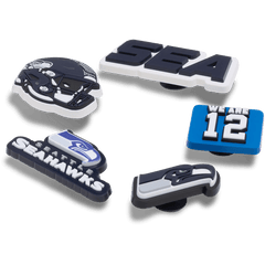 Crocs - NFL Seattle Seahawks 5 Pack Jibbitz Shoe Charm for Women|Men|Jibbitz™ Charms
