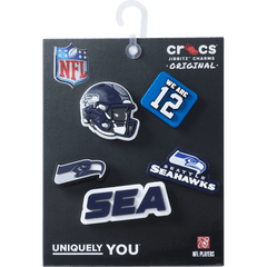 Crocs - NFL Seattle Seahawks 5 Pack Jibbitz Shoe Charm for Women|Men|Jibbitz™ Charms
