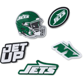Crocs - NFL New York Jets 5 Pack Jibbitz Shoe Charm for Women|Men|Jibbitz™ Charms