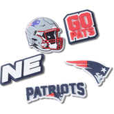 Crocs - NFL New England Patriots 5 Pack Jibbitz Shoe Charm for Women|Men|Jibbitz™ Charms