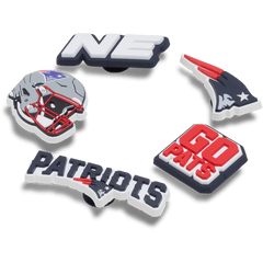 Crocs - NFL New England Patriots 5 Pack Jibbitz Shoe Charm for Women|Men|Jibbitz™ Charms