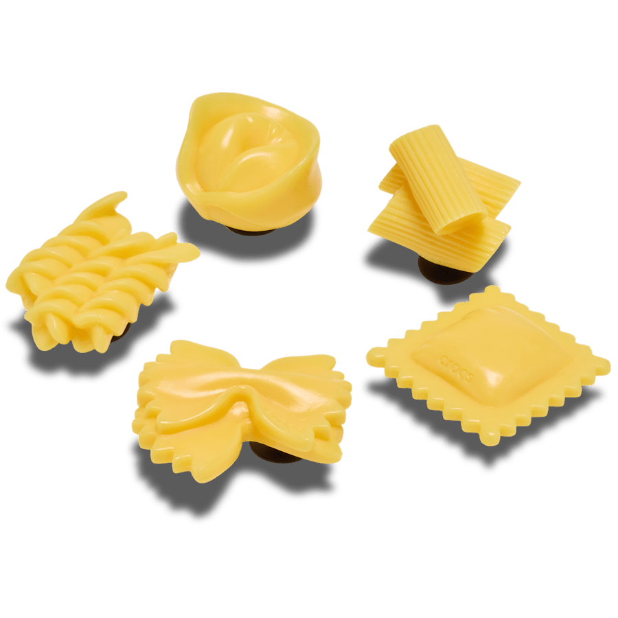 Crocs - Realistic Pasta 5 Pack Jibbitz™ charms for Women|Men|Jibbitz™ Charms