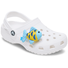 Crocs - Blue and Gold Sparkle Fish Jibbitz™ charms for Women|Men