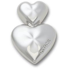 Crocs - Silver Double Heart Jibbitz™ charms for Women|Men