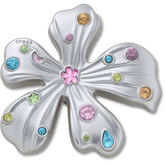 Crocs - Silver Meta Gem Flower Jibbitz™ charms for Women|Men