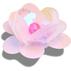 Crocs - Sequin Pink Flower Jibbitz™ charms for Women|Men