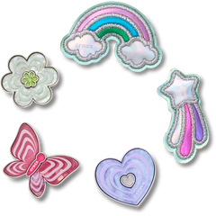 Crocs - Funky Girly Icons 5 Pack Jibbitz™ charms for Women|Men|Jibbitz™ Charms