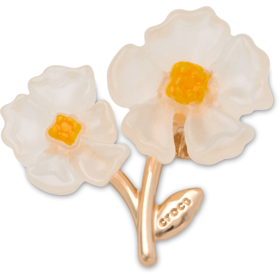 Crocs - White Floral Blossom Jibbitz™ charms for Women|Men