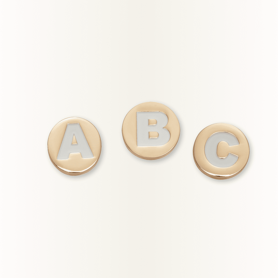 Crocs - Gold Letter A-Z Jibbitz Shoe Charm for Women|Men|Jibbitz™ Charms