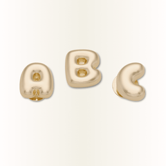 Crocs - Gold Bubble Letter A-Z Jibbitz™ charms for Women|Men|Jibbitz™ Charms
