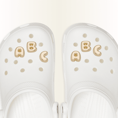 Crocs - Gold Bubble Letter A-Z Jibbitz™ charms for Women|Men|Jibbitz™ Charms
