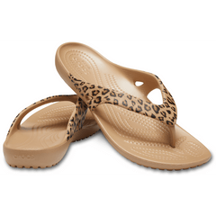 Crocs - Women's Kadee II Leopard Flip for Women