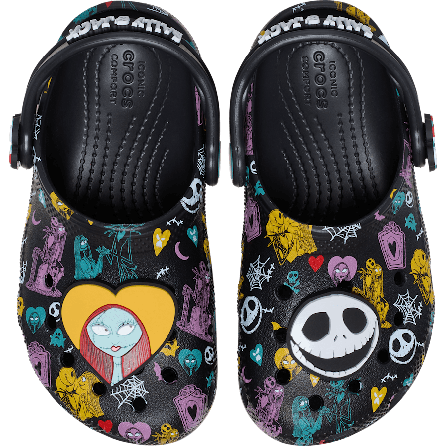 Crocs - Toddlers’ Disney Tim Burton's The Nightmare Before Christmas Jack and Sally Classic Clog for Kids