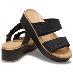 Crocs - Brooklyn Buckle Matte Wrap Low Wedge for Women