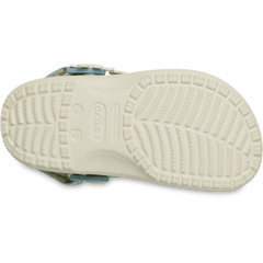 Crocs - Kids’ Classic Denim Flower Adjustable Backstrap Clog for Kids