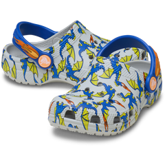 Crocs - Toddler Classic Dragon Graphic Clog for Kids