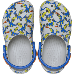 Crocs - Toddler Classic Dragon Graphic Clog for Kids