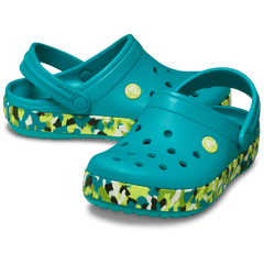 Crocs - Kids' Crocband Glow Confetti Band Clog for Kids