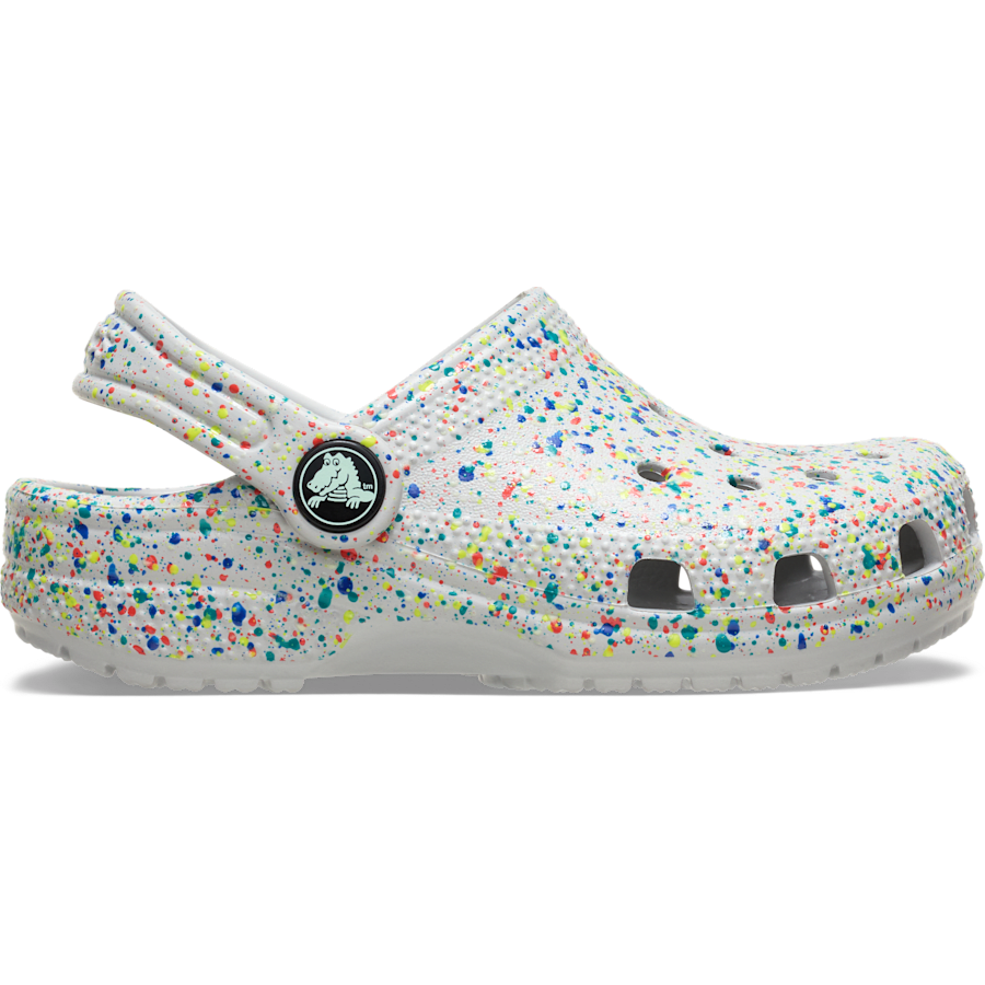 Crocs - Toddler Classic Glow Paint Splatter Clog for Kids