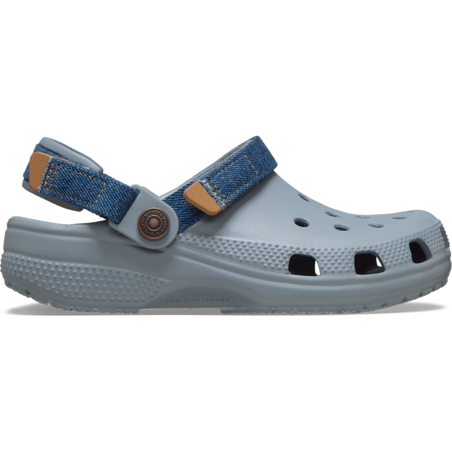 Crocs - Kids' Classic Denim Adjustable Backstrap Clog for Kids