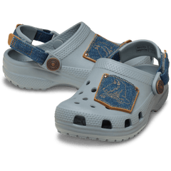 Crocs - Toddler Classic Denim Adjustable Backstrap Clog for Kids